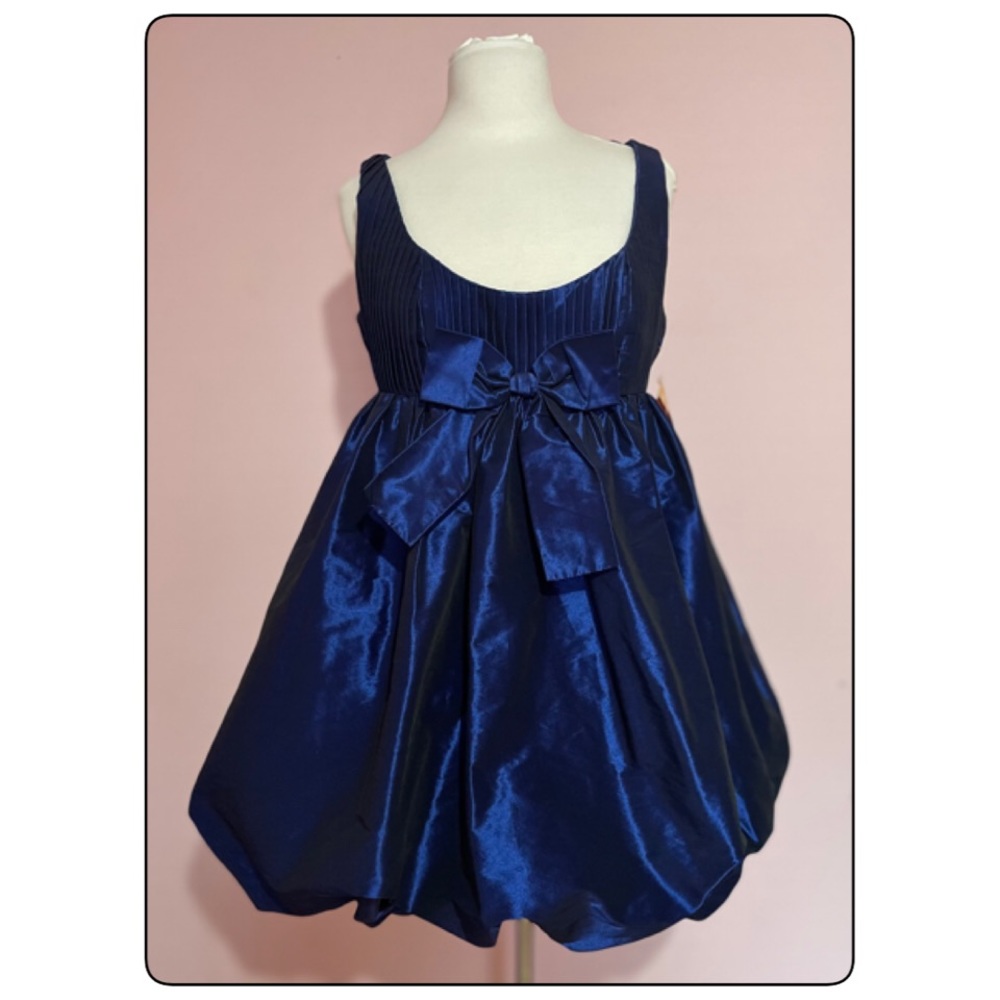 🦋💧🦋 VINTAGE 2000 ALI RA ROYAL BLUE BUBBLE DRESS…Sz 12…NWT…